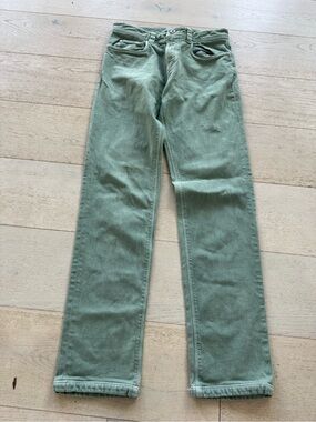 Loro Piana Men's Slim Jeans in Olive 30x33 ( 34 )